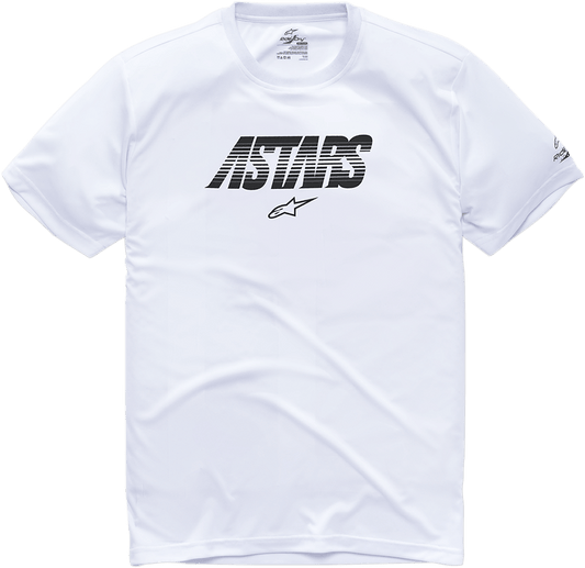 Alpinestars Tech Angle Premium T-Shirt - White 2XL - Performance Poly-Wicking Fabric - Kelly Motorsports