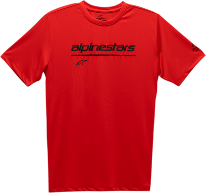 Alpinestars Tech Line Up Performance T-Shirt - Red XL (Part Number 12117380030XL) - Kelly Motorsports