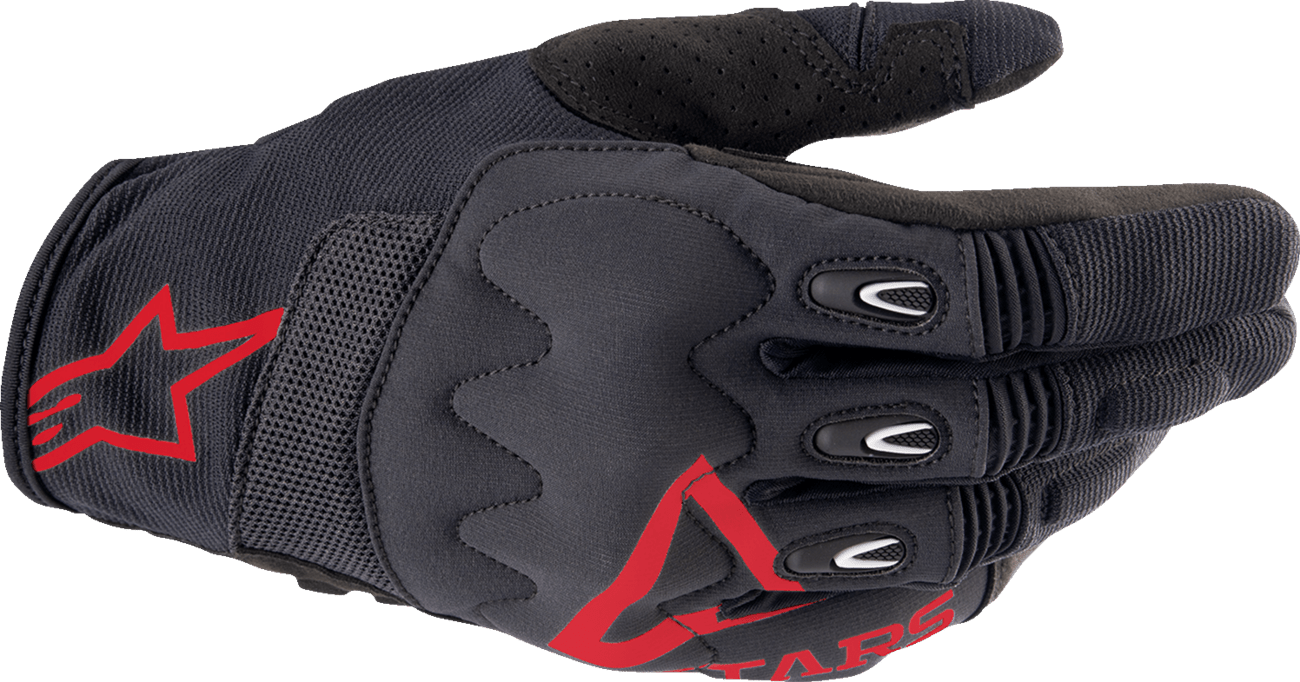Alpinestars Techdura Gloves - Fire Red/Black, XL - Ultimate Off-Road Performance and Protection - Kelly Motorsports