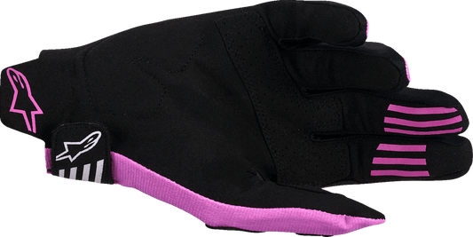 Alpinestars Techstar Gloves - Black, Light Gray & Purple, Small - Part 3560125-1568-S - Kelly Motorsports