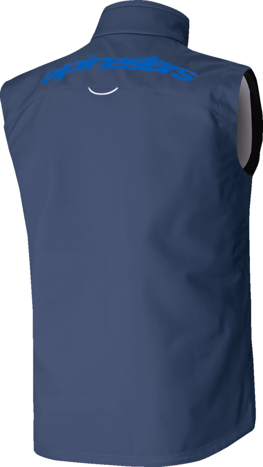 Alpinestars Techstar Softshell Vest – Navy, Medium - Windproof and Lightweight Outer Layer for Motorcycle Riders - Kelly Motorsports