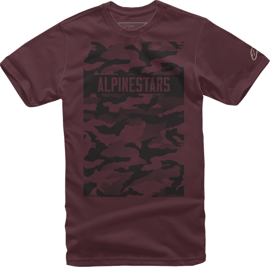 Alpinestars Terra T-Shirt Maroon Large 1232-72232-838L - Comfortable Cotton Blend Graphic Tee - Kelly Motorsports