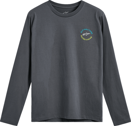 Alpinestars True Long-Sleeve CSF T-Shirt - Charcoal, Medium - Part Number 1235-74105-18-M - Kelly Motorsports