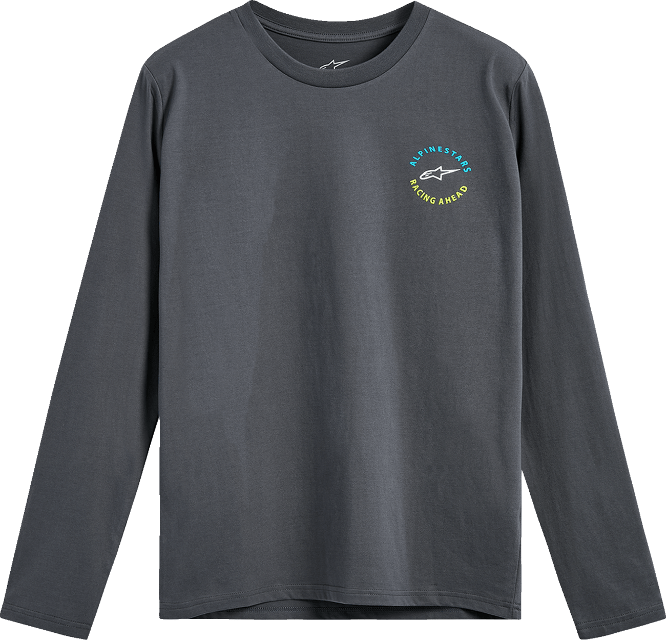 Alpinestars True Long-Sleeve CSF T-Shirt in Charcoal, Size XL - Part Number 1235-74105-18-XL - Kelly Motorsports