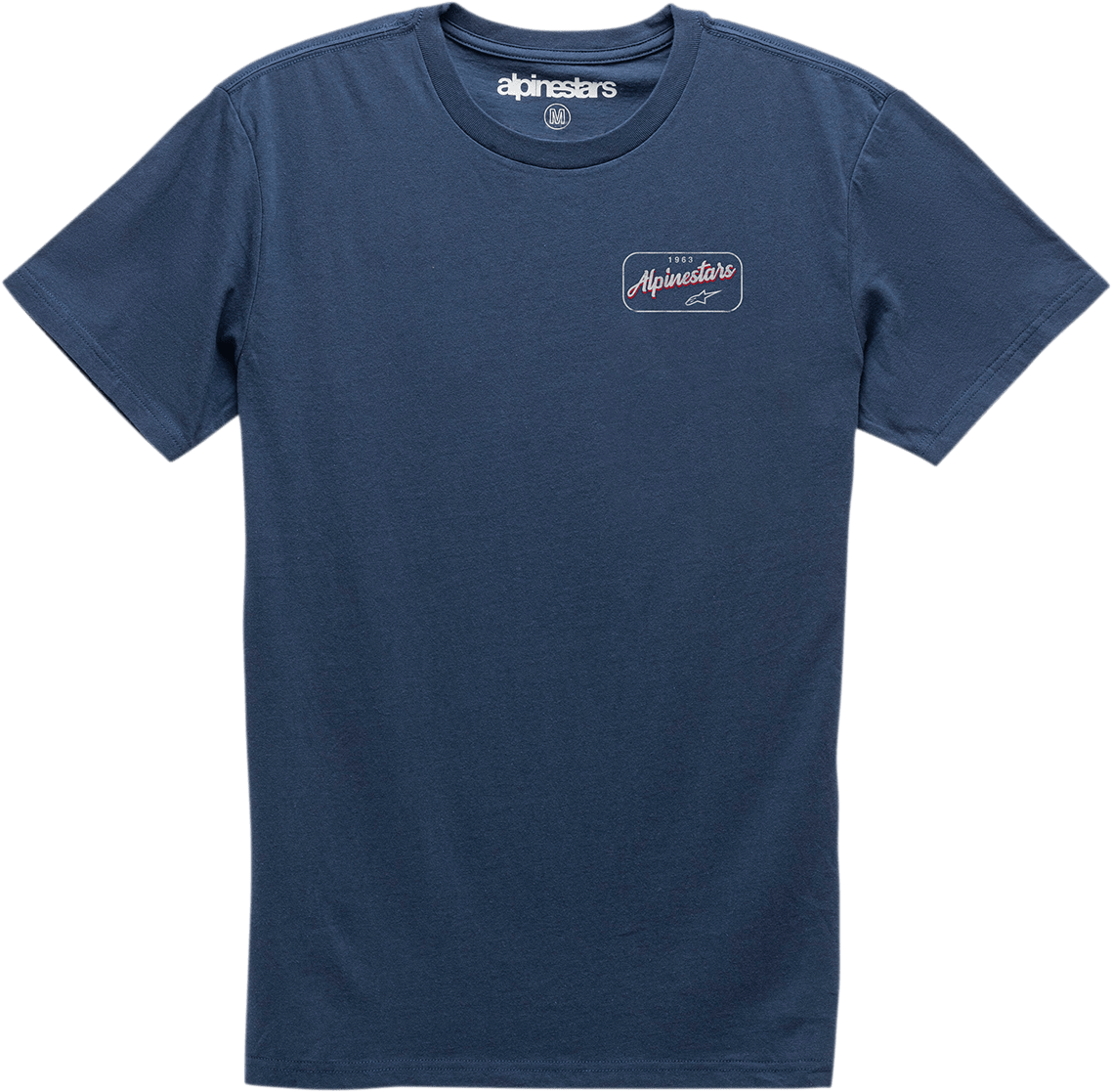 Alpinestars Turnpike Premium Navy T-Shirt 2XL - Cotton Graphic Tee with Waterbase Print - Kelly Motorsports