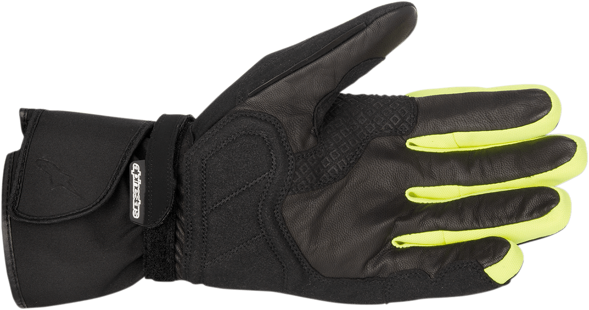 Alpinestars Valparaiso Drystar® Gloves - Black and Yellow, Small - 3526014-155-S - Kelly Motorsports