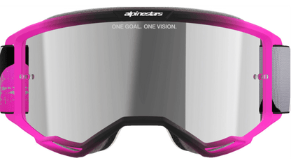 Alpinestars Vision 5 Goggle Lahnd Iron Pink Fluo Mirror Silver Lens 5100626-9284-O/S - Kelly Motorsports