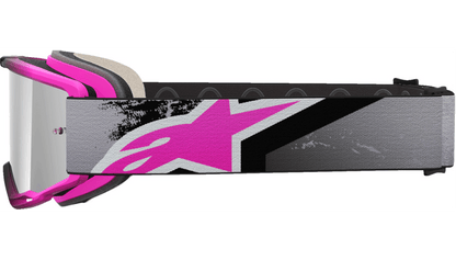 Alpinestars Vision 5 Goggle Lahnd Iron Pink Fluo Mirror Silver Lens 5100626-9284-O/S - Kelly Motorsports