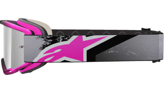 Alpinestars Vision 5 Goggle Lahnd Iron Pink Fluo Mirror Silver Lens 5100626-9284-O/S - Kelly Motorsports