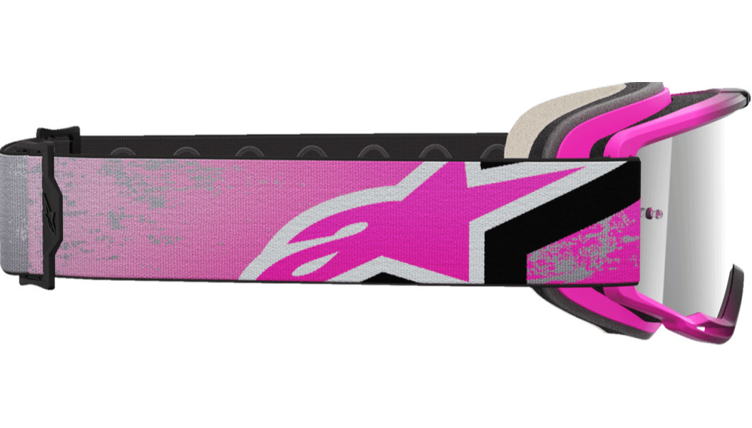 Alpinestars Vision 5 Goggle Lahnd Iron Pink Fluo Mirror Silver Lens 5100626-9284-O/S - Kelly Motorsports
