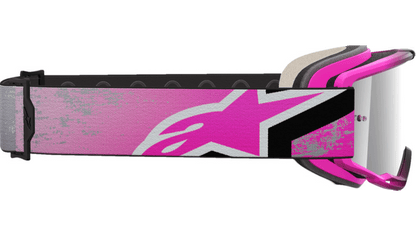 Alpinestars Vision 5 Goggle Lahnd Iron Pink Fluo Mirror Silver Lens 5100626-9284-O/S - Kelly Motorsports