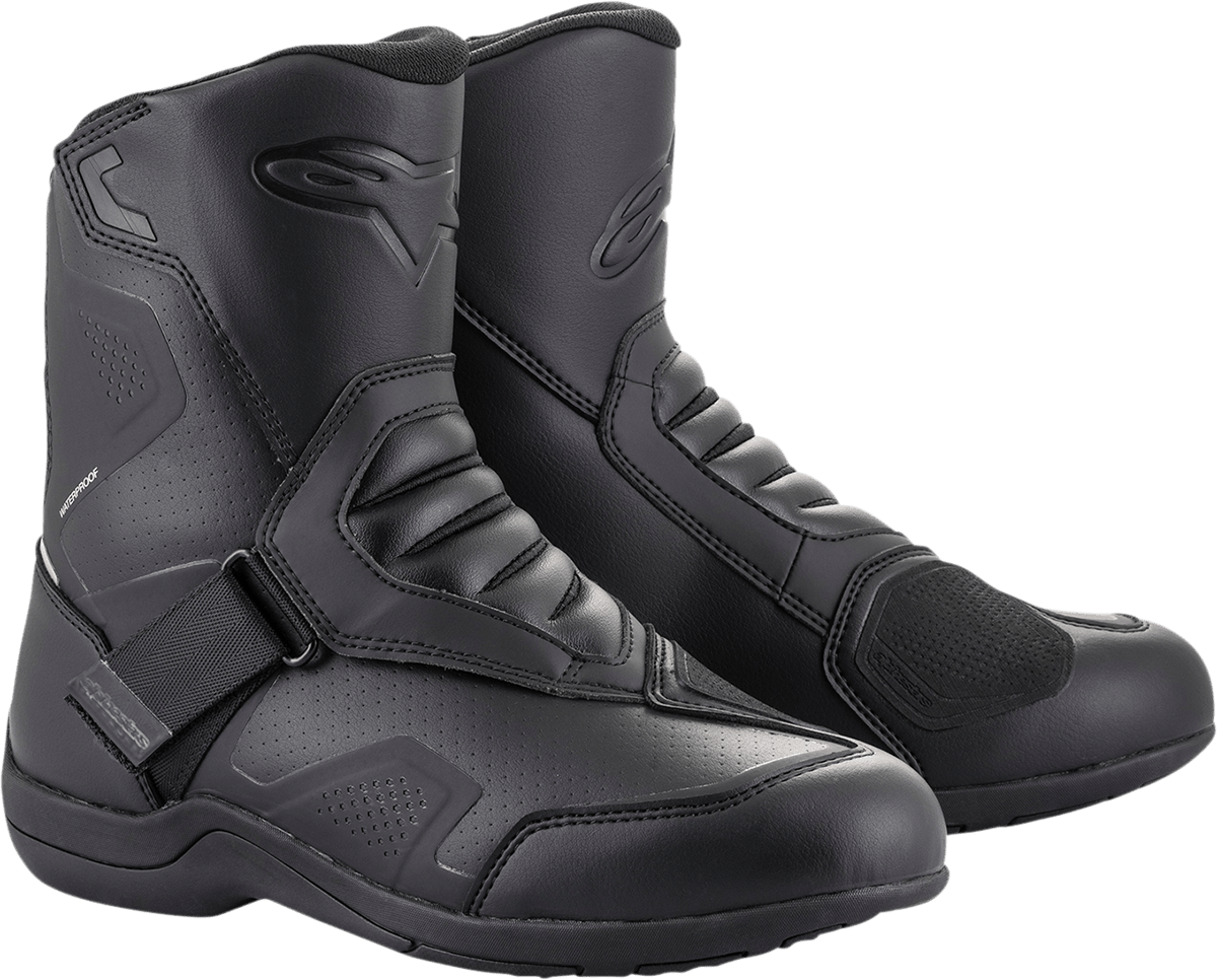 Alpinestars Waterproof V2 Ridge Boots - Black, US 12.5 / EU 48 - Part No. 2441821-1100-48 - Kelly Motorsports
