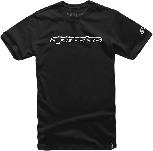 Alpinestars Wordmark T-Shirt in Black - XL (Part Number 1036-72015-10XL) - Kelly Motorsports