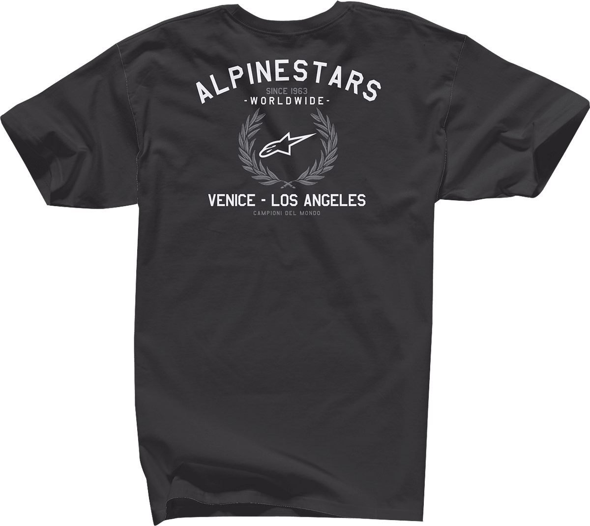 Alpinestars Wreath T-Shirt - Black 2XL - Comfortable 100% Cotton Crewneck - Kelly Motorsports
