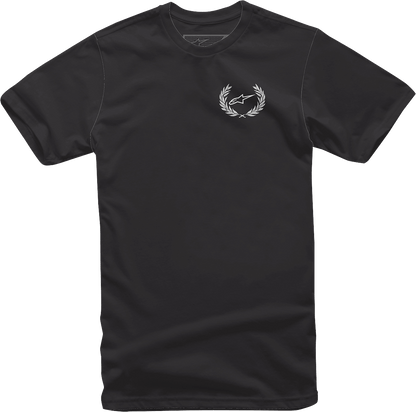 Alpinestars Wreath T-Shirt - Black 2XL - Comfortable 100% Cotton Crewneck - Kelly Motorsports