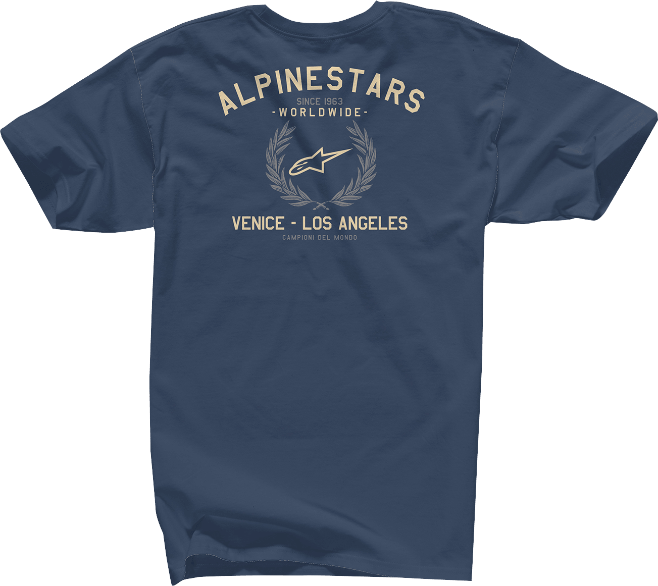 Alpinestars Wreath T-Shirt in Navy - XL - Part Number 12137258070XL - Kelly Motorsports