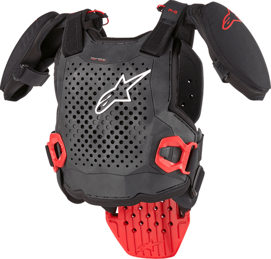 Alpinestars Youth A5 S v2 Chest Guard – Black/White/Red, Large/X-Large - Kelly Motorsports