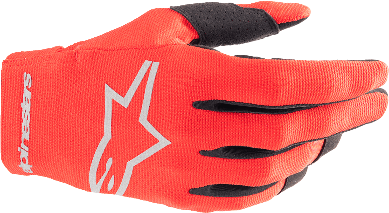 Alpinestars Youth Radar Gloves Mars Red/Silver 2XS - Durable Performance Motorcycle Gloves - Kelly Motorsports