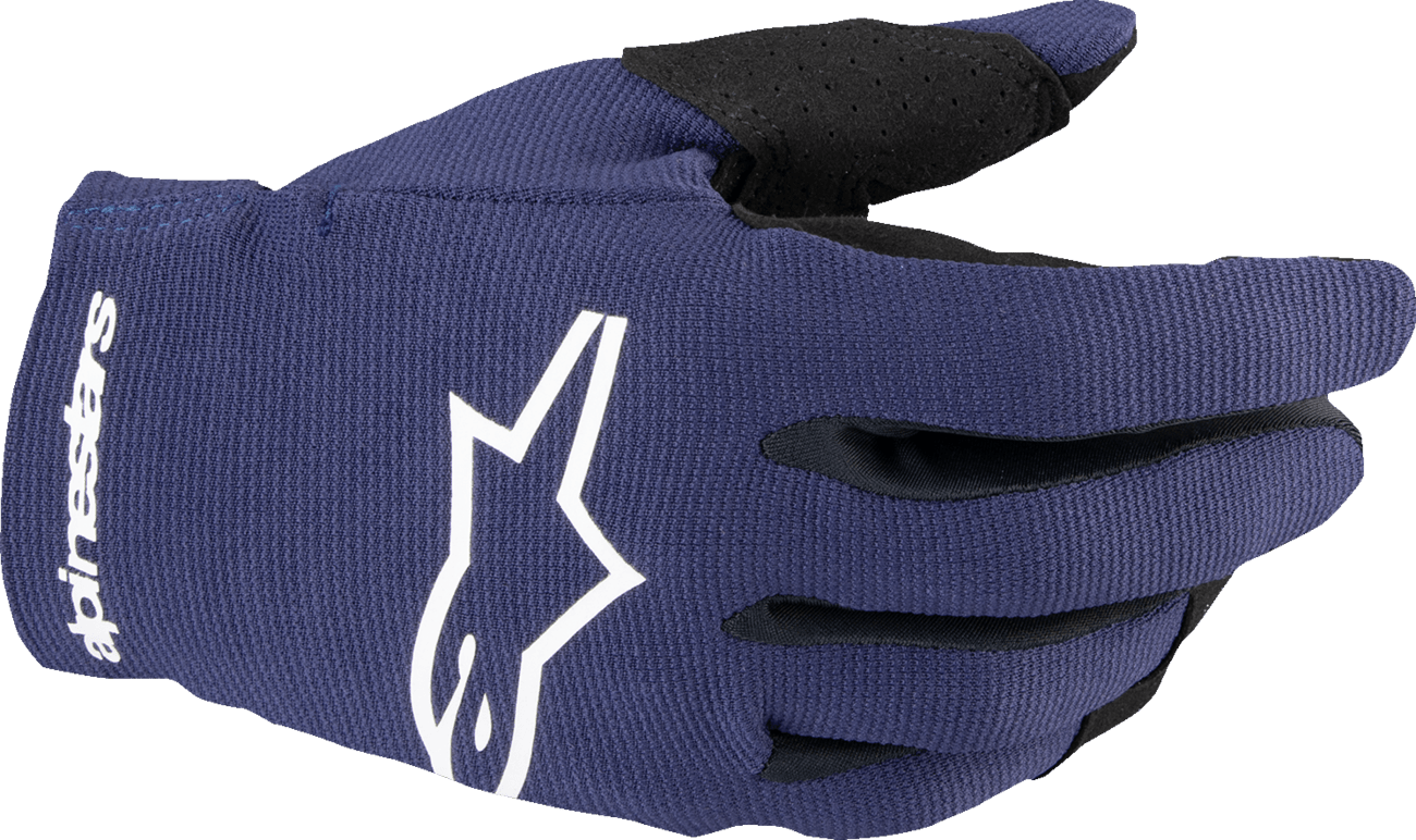 Alpinestars Youth Radar MX Gloves - Night Navy/White, Medium (Part 3541824-7120-M) - Kelly Motorsports
