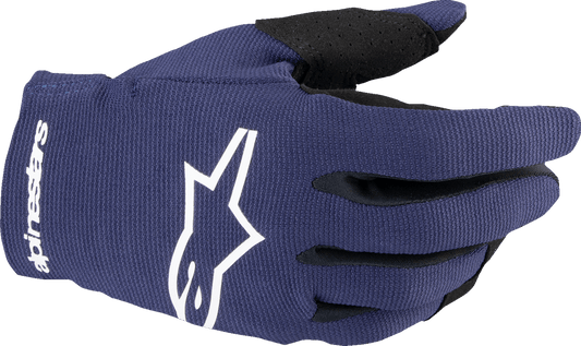 Alpinestars Youth Radar MX Gloves - Night Navy/White, Medium (Part 3541824-7120-M) - Kelly Motorsports