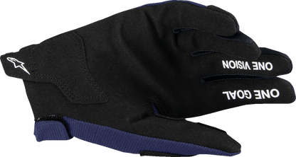Alpinestars Youth Radar MX Gloves - Night Navy/White, Medium (Part 3541824-7120-M) - Kelly Motorsports