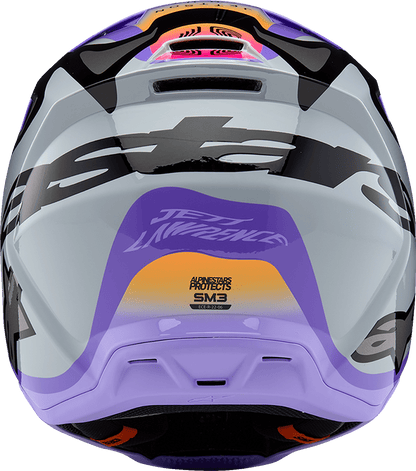 ALPINESTARS Youth SM3 Helmet - Jettson - Glosss Black/Gray/Purple 8303226-9277-YM - Kelly Motorsports