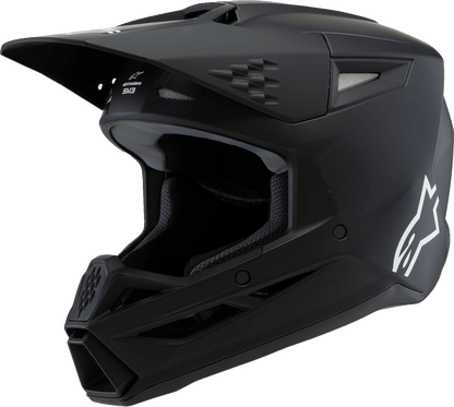 ALPINESTARS Youth SM3 Helmet - Solid Matte Black 8302225 - Kelly Motorsports