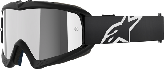 Alpinestars Youth Vision Goggle - Black with Silver Mirror Lens, Part 5140225 - 1456 - Kelly Motorsports