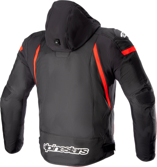 Alpinestars Zaca Waterproof Jacket - Black, Bright Red & White, Size Large (Part No. 3206423 - 1342 - L) - Kelly Motorsports
