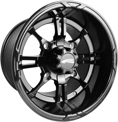 AMS Roll'n 108 Wheel - Rear 14x10 Black with Center Cap - Part 0230-0862 - Kelly Motorsports