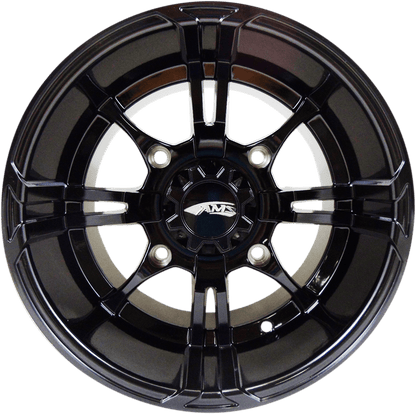 AMS Roll'n 108 Wheel - Rear 14x10 Black with Center Cap - Part 0230-0862 - Kelly Motorsports