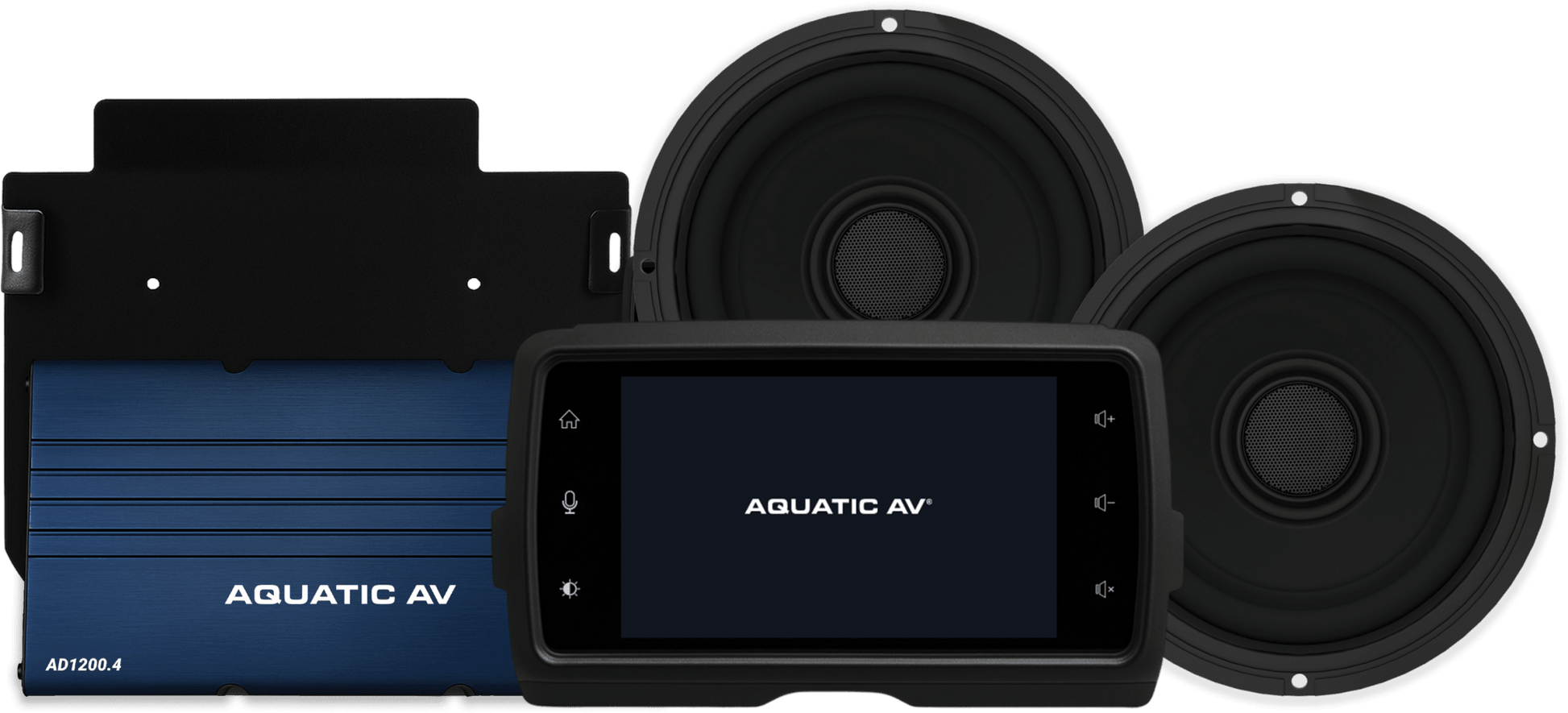 AQUATIC AV HK405 Deluxe Harley Package Fltr 14-23 Marine Audio System - Kelly Motorsports