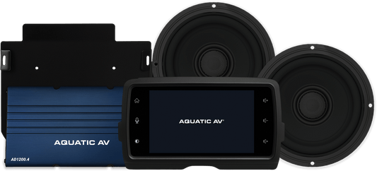 AQUATIC AV HK405 Deluxe Harley Package Fltr 14-23 Marine Audio System - Kelly Motorsports