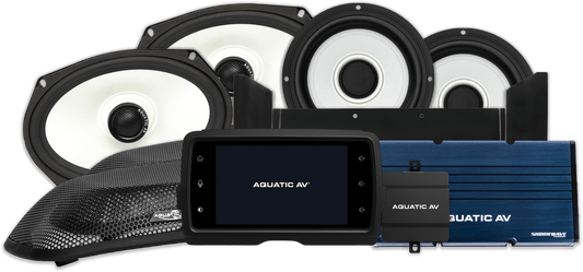 AQUATIC AV HK421 Exclusive Harley Package FLHT 14-23 Audio System - Kelly Motorsports