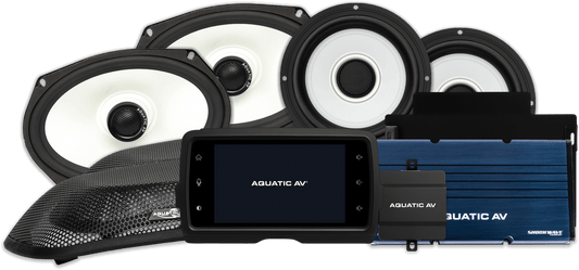AQUATIC AV HK425 Exclusive Harley Package Fltr 14-23 Marine Audio System - Kelly Motorsports
