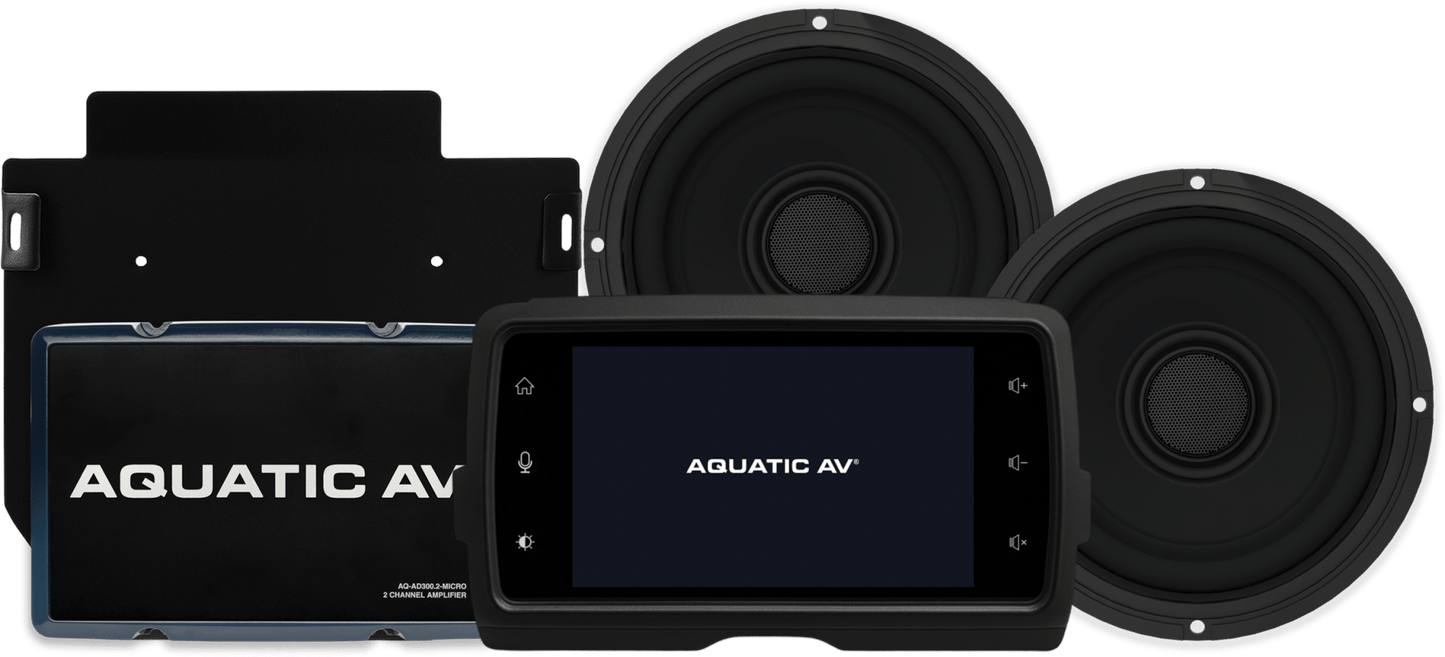 AQUATIC AV Ultra Harley Package FLHT 14-23 Audio System - Kelly Motorsports