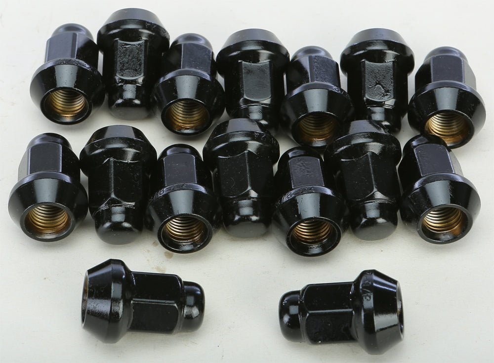 AWC RLUG-BX13B Black 3/8 inch Tapered Lug Nuts for Polaris RZR and Ranger Models - Kelly Motorsports