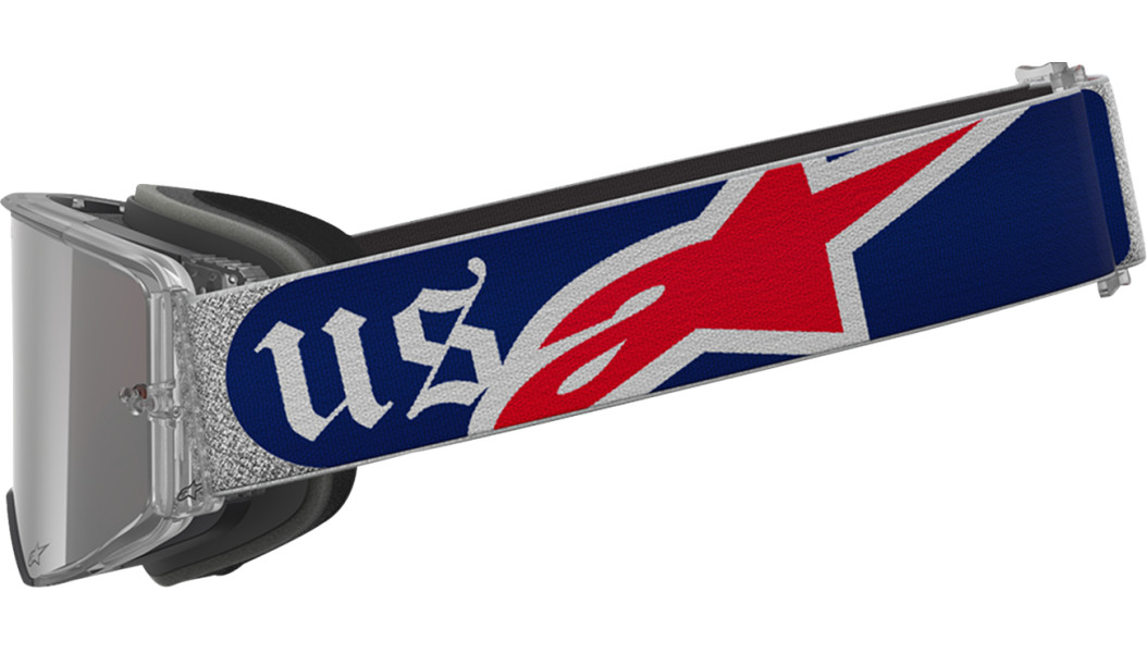 Alpinestars Supertech Goggle - Merica 25 - Red/Blue - Silver/Copper 2601-4102