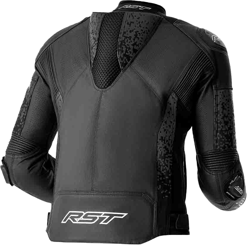 RST Supersport K D3O Leather Motorcycle Jacket - Black, Large
