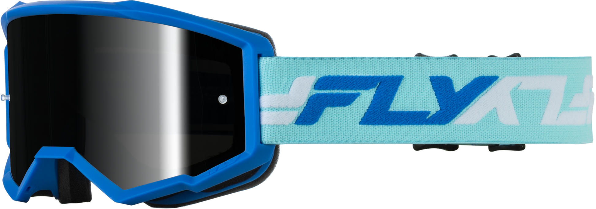 Youth Zone Goggle Blue/White W/ Black Mirror/Smoke Lens