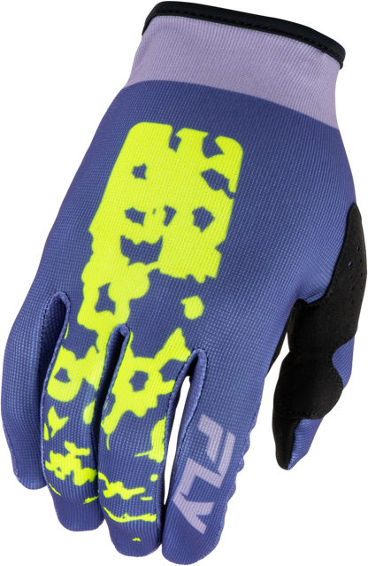 Girl's Lite Flake Gloves Lavendar/Blue/Yellow Yl
