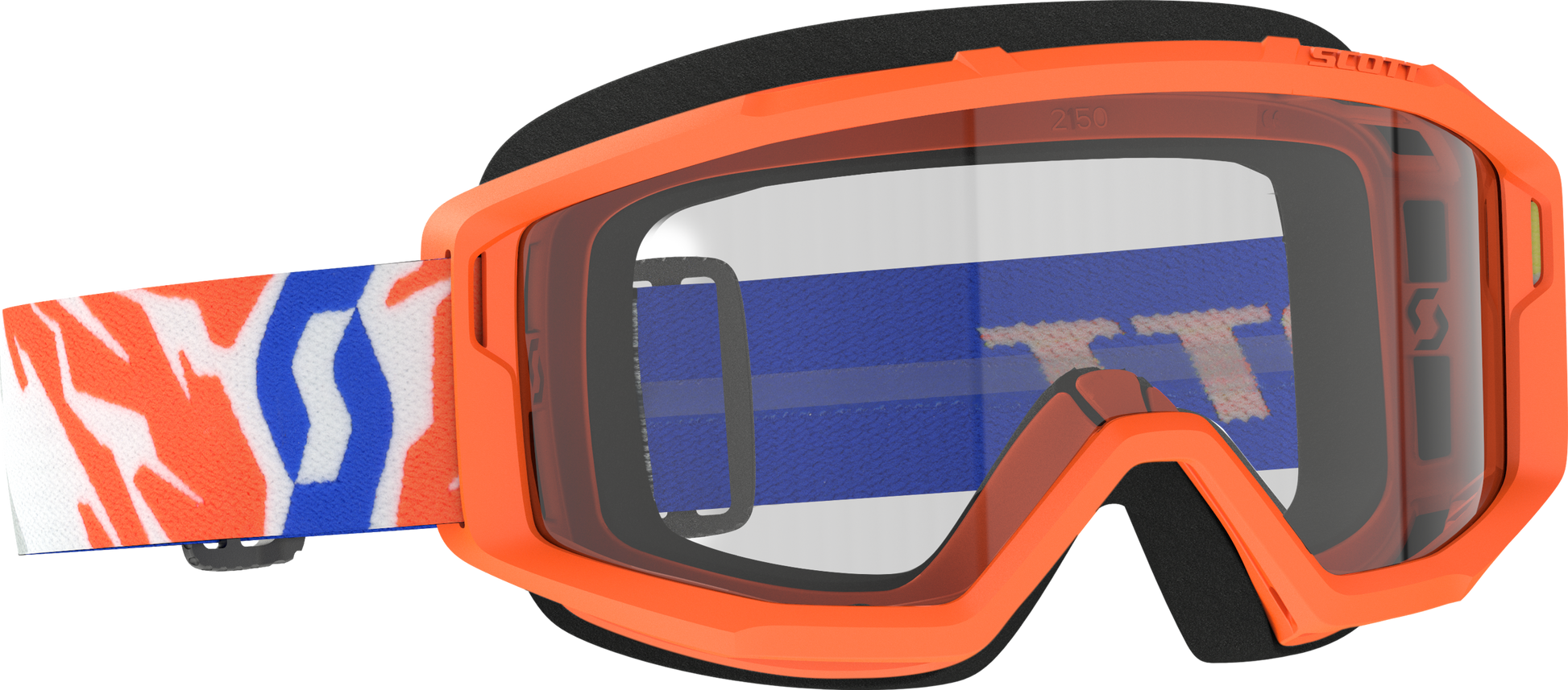 SCOTT Primal Youth Goggle Orange Clear - Impact-Resistant Youth Motocross Goggle with NoFog™ Technology