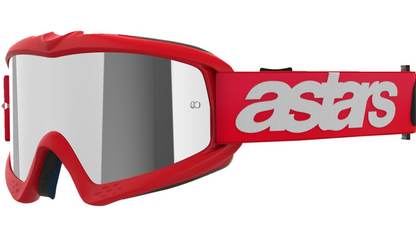 Alpinestars Vision Youth Goggles Blaze Red w Silver Mirror Lens
