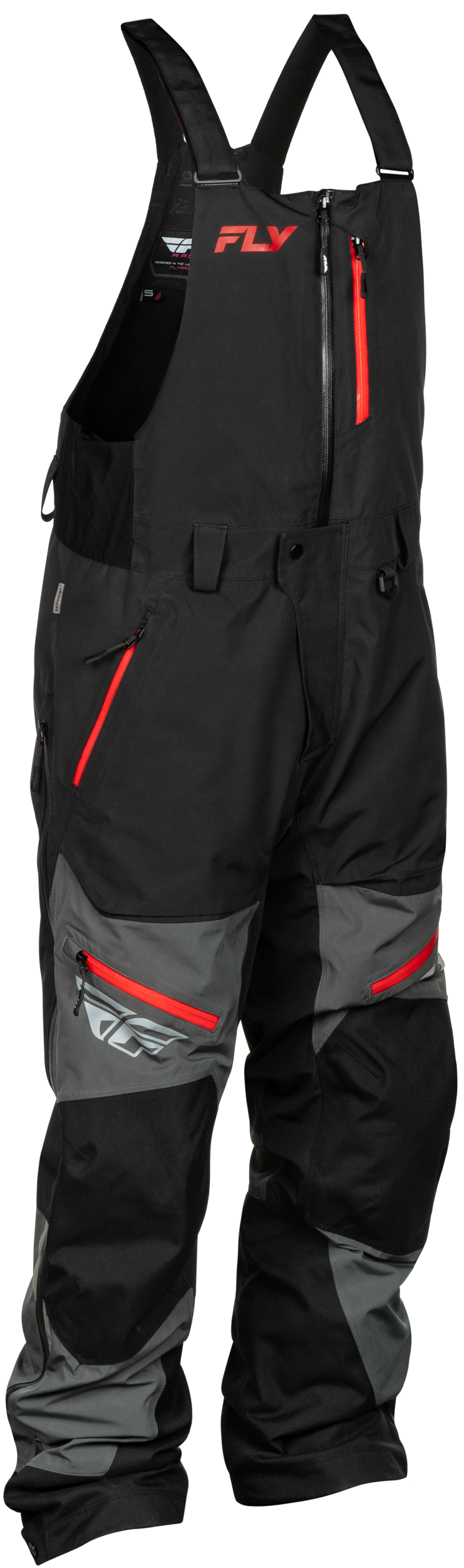 Fly Racing Incline Bibs Grey/Black Large – Durable Motorcycle Riding Gear
