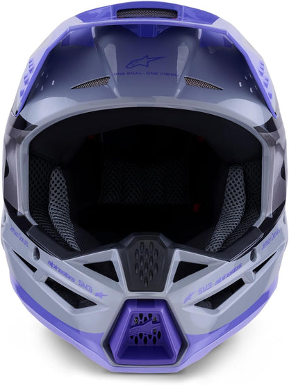 Alpinestars Jettson SM3 Helmet Adult/Youth Grey/Purple/Black Glossy