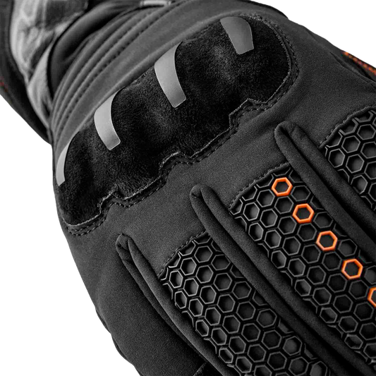 RST Artic D3O Waterproof Gloves Black Textile XS – Cold-Weather Adventure Touring Gear