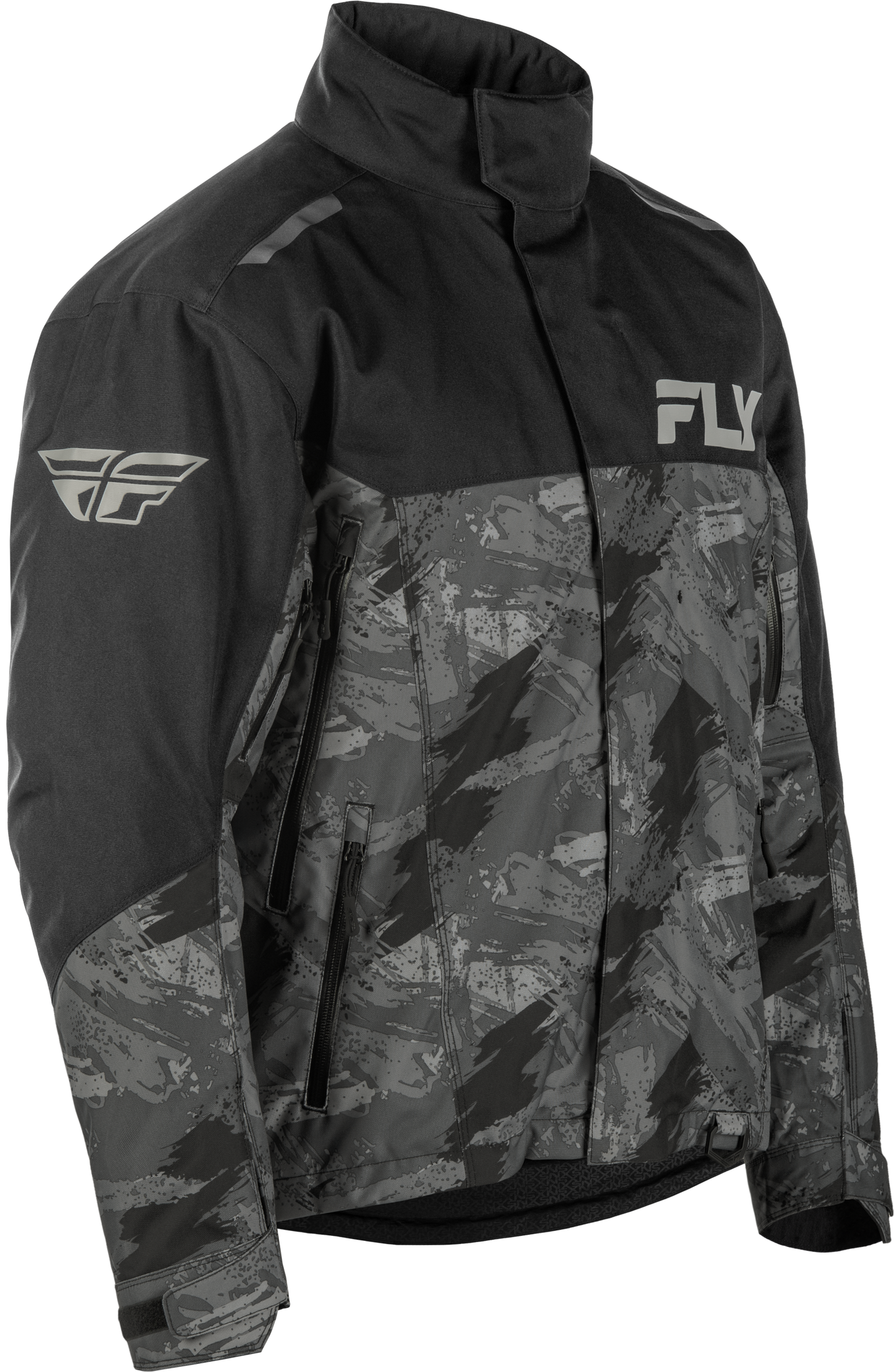 Fly Racing Youth SNX Pro Jacket Black YXS - Weatherproof Snowboarding Outerwear with Insulation and Safety Features
