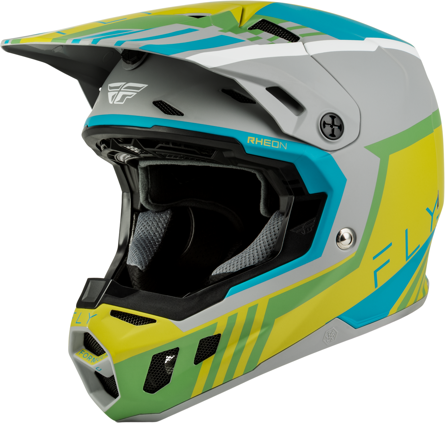 Formula Cc Strike Helmet Matte Grey/Green/Teal 2x