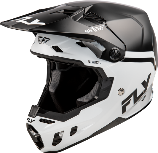FLY RACING YOUTH FORMULA CC OBJECTIVE HELMET BLACK/WHITE YL'YL