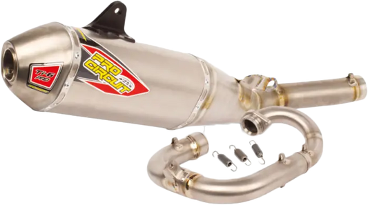 Pro Circuit Ti 6 BC Titanium Exhaust System with Titanium End Cap for Professional Racing